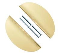 Fentency Antique Bronze Finish Cupboard Pulls Strong Metal Hardware Handles for Drawers Cabinets Wardrobes Simple Metal Semicircular Pulls