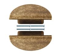 Fentency Antique Bronze Finish Cupboard Pulls Strong Metal Hardware Handles for Drawers Cabinets Wardrobes Simple Metal Semicircular Pulls