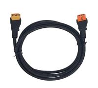 Fentency Flexible Black Cover Cable Male to 60i Female 14AWG 1.5 M | Flexible Black Cover Cable, 14AWG Power Transfer Wire for Solar Arrays, Camp Travel Use, Field Storage