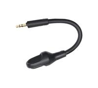 Fentency Flexible Headset Boom Mic Replacement for V2 Gaming | Black Gooseneck, Stepped Plug, Team Voice Chat Use, Input Accessory