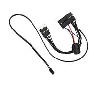 Fentency PVC 20P to 9PIN Front Panel Extension Cable for Motherboards Signals Integration Front Panel Adapter Cable