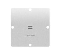 Fentency Reballing Template Steel Stencil 90x90mm for BGA78-BGA152 DDR5 Memory Memory Chip Reballing Tool