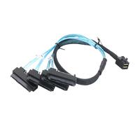 Fentency SFF-8643 to 4 Channel 29Pin SFF8482 Power Cable Connector with 15Pin Connector Controller for Servers Motherboard Data Center Storage Cable