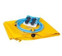 Fentex Leak Diverter Tarp 3 X 3M Yellow And Fittings