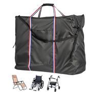 Fentiff Rollator Travel Bag - Waterproof Wheelchair Bag for Folding Walker, Compact Wheelchair Transport Chair Portable Carry Case Cover for Car & Airplane TSA Traveling (44" Lx12 Wx30 H)