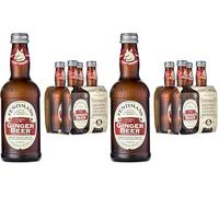 Fentimans Ginger Beer - Botanically Brewed Soft Drink - Exquisitely Crafted and Refreshing Soft Drinks - Gluten-Free and Vegan Friendly Soft Drinks - 4 x 275 ml Bottles (Pack of 2)