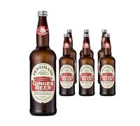Fentimans Ginger Beer - Botanically Brewed Soft Drink - Exquisitely Crafted & Refreshing Soft Drinks - Gluten-Free and Vegan Friendly Soft Drinks - 6 x 750 ml Bottles