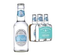 Fentimans Naturally Light Tonic Water - Botanically Brewed Water - Infused with Lemongrass Extract - Low Calorie, Gluten Free and Vegan Friendly Soft Drinks - 4 x 200ml