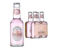 Fentimans Pink Grapefruit Tonic Water - Botanically Brewed Soft Drink - Exquisitely Crafted & Refreshing Soft Drinks - Gluten Free and Vegan Friendly - 4 x 200 ml Bottles