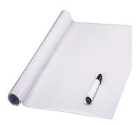 FENTIS Whiteboard Sticker Self-Adhesive Plastic Vinyl Chalkboard Dry Erase Message Board Wall Decal Contact Paper Foil Removable Roll for Kids DIY School Classroom Office Writing 90x200cm