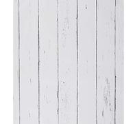 FENTIS Wood Panel Wallpaper for Bathroom Peel and Stick Wallpaper for Kitchen White Self Adhesive Contact Paper for Walls Living Room 44.5x1000cm Vinyl Wrap Roll for Door Worktop