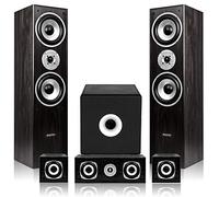 Fenton 5.1 Black Surround Sound Hi-Fi Speaker Package | Complete Home Theatre System, Immersive Audio, Powerful Bass, Easy Setup, Ideal for Movies, Music, and Gaming