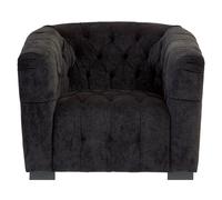 Fenton Armchair - Black Fabric