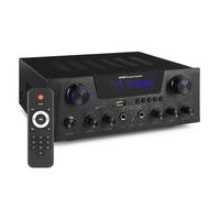 Fenton AV430B Stereo Karaoke Amplifier with Bluetooth, 2x 300W - Black | HiFi Home Stereo Amplifier | Powerful Karaoke Amplifiers with USB, SD Inputs, RCA and Microphone Connectivity