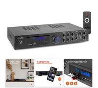 Fenton AV550BT 5.1 Home Cinema Amplifier, Bluetooth Theatre Audio System with Multiple Input Options, Sleek Powerful Design, Easy Setup for Ultimate Surround Sound Experience