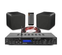Fenton B406A Hi-Fi Bluetooth Speaker System with Amplifier and FM Radio