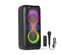 Fenton Core130 Portable Party Speaker | Bluetooth with LED Lights & Mic