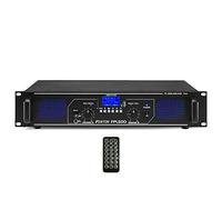Fenton FPL500 2-Channel Digital Bluetooth Amplifier, 500W Class D DJ PA Amp with Integrated USB/SD Media Player, RCA AUX Inputs and Remote Control for Audio Installations
