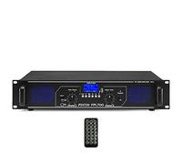 Fenton FPL700 700W Digital Bluetooth Amplifier - DJ PA Amp with USB, SD, RCA, AUX Inputs, Class D Stereo Power Output, Media Player & Remote Control
