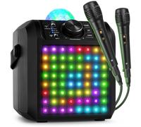 Fenton KAR55 Bluetooth Kids Karaoke Machine with 2 Mics & LED Light Party