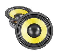 Fenton Pair of 6.5 Inch HiFi Woofer Speaker Drivers 500W Kit - Bass Midrange Audio Replacement Speakers with Heavy Duty Cones & Vented Magnets for DIY and PA Sound Systems