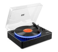 Fenton RP162LED Record Player with Bluetooth Output, Built-In Speakers, Turntable that Connects to External Speaker, Vinyl Playback and LED Lights for Home Audio Entertainment