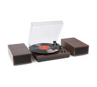Fenton RP165D Record Player and Stereo Amplifier Speaker System with Bluetooth