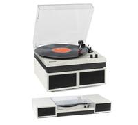 Fenton RP165M Bluetooth Vinyl Record Player with Stereo Speakers, Marble Finish - 3-Speed Turntable, Wireless Audio Streaming, Classic Style for Home Audio Listening
