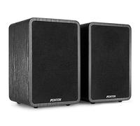 Fenton SHFB65 HiFi Bookshelf Speakers - 200W 6.5-Inch Stereo Speakers, Home Speakers, Wooden Finish, Bookshelf Speakers (Pair), Powerful Sound, Ideal for Home Audio Systems and Music Lovers