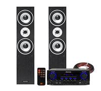 Fenton SHFT60B HiFi Tower Speaker System with Stereo Amplifier, Bluetooth