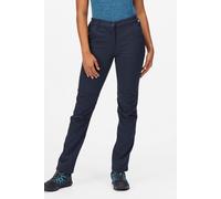 Regatta Women Fenton Water Repellent And Wind Resistant Softshell Long Leg Trousers - Navy, Size 14