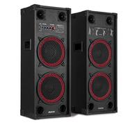 Fenton SPK-210 Active Bluetooth Party Speaker Set, 1200W Home Audio System with Dual 10" Speakers, Ideal Starter Kit for Home Parties, DJ Practice, Karaoke and Events, Wireless Audio Streaming