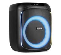 Fenton Track160 Portable Bluetooth Party Speaker with LED Lights | Compact Battery Powered Speaker, 100W, Stereo Pairing, Karaoke Machine with Microphone Inputs, 10-Hour Battery Life