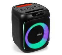 Fenton Track160 Portable Bluetooth Party Speaker with LED Lights | Compact Battery Powered Speaker, 100W, Stereo Pairing, Karaoke Machine with Microphone Inputs, 10-Hour Battery Life