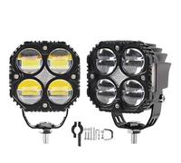 Fentty Motorcycle Spotlights Motorcycle Led Headlight Strobe Projector Lense Spotlight Dual Hi/lo Beam Moto Fog Light 120W Motorcycle Headlight