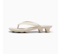 Fenty x PUMA Cat Cleat Slide Sandalss Women, Alpine Snow/Gold, size 7
