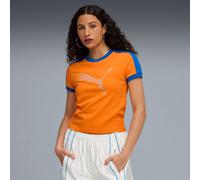 Fenty x PUMA T7 Slim T-Shirt Women, Rickie Orange, size XS