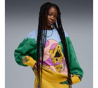 Fenty x PUMA x Smurfs Knit Crew Sweat Unisex, Day Dream, size XS