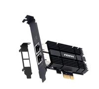Fenvi Dual Port 2.5G Ethernet Card with Intel I226 Chip, PCIe Network Adapter 2500Mbps for Gaming PC, Server, Desktop Computer - Compatible with Windows 10/11, Mac OS, Linux
