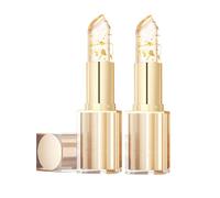 Fenvio Lipstick, Transfer-Proof Color Changing Lipstick With Gold Foil, 24h Long Lasting Moisturizing Glossy Lip Gloss, Clear Lip Stick That Changes Color, Deep Nourishment Balm for Women (2Pc)