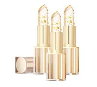Fenvio Lipstick, Transfer-Proof Color Changing Lipstick With Gold Foil, 24h Long Lasting Moisturizing Glossy Lip Gloss, Clear Lip Stick That Changes Color, Deep Nourishment Balm for Women (3Pc)