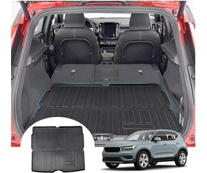 FENVY Car Rubber Boot Trunk Mats For Volvo XC40 C40 Recharge 2018-2023,Car Rear Trunk Boot Mat Waterproof Floor Mats Carpet Tray Cargo Liner Car Accesories