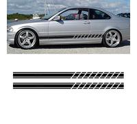 FENVY Car Side Door Skirt Sticker for BMW E46 3 Series E30 E34 E36 E39 E60 E70 E87 E90 E91 E92,Car Door Side Skirt Stripes Stickers Body Decor Graphics Decals Auto Accessories,A-Black