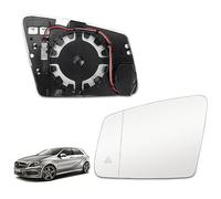 FENVY Heated Wing Mirror Glass for Mercedes Benz W176 W246 W204 C207,Rear View Wing Mirror Glass Replacement with Heating Function Blind Spot,A-Left