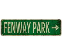 FENWAY PARK Street Sign Rustic Metal Tin Sign Home Outdoor Art Wall Decor 4x16 Inches
