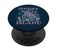 FENWICK ISLAND DE TURTLE LOVER COLORFUL BEACH SOUVENIR PopSockets Adhesive PopGrip