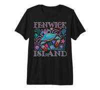 Fenwick Island Delaware Blue Crab Summer Beach Vacation Art Premium T-Shirt