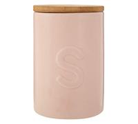 Fenwick Sugar Canister, Pink, Bamboo Lid