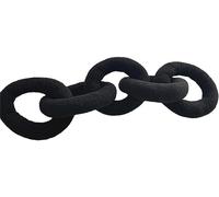 FENXIXIONE Chain Link Throw Pillow - Love Lock Decorative Cushion Soft Plush Pillows for Bed Couch Sofa Stress Relieving Fun Funky Plushie for Office Home Living Room Bedroom Window (Black)