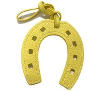 FENXIXIONE Horseshoes Keychain, Horse Shoe, Good Luck Keyring, Cowboy Keychain, Lucky Gift, Western Charm PU Leather Unique (Yellow)